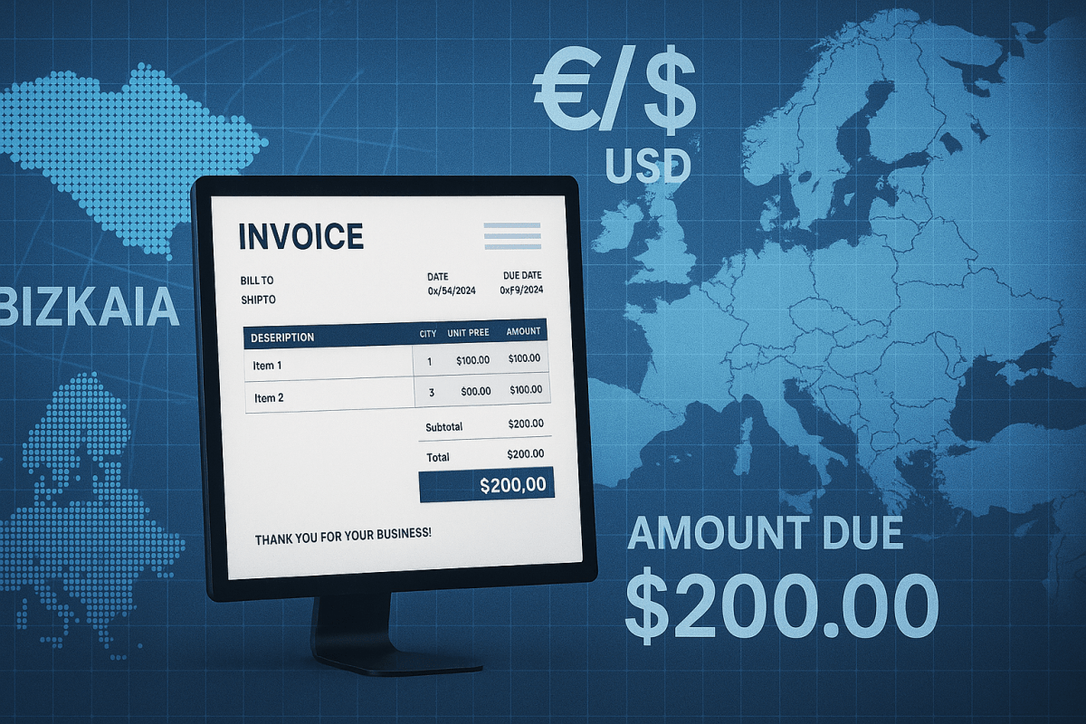 Facturar desde Bizkaia al mundo: lo que toda persona autónoma debe saber sobre IVA e&nbsp;IRPF.